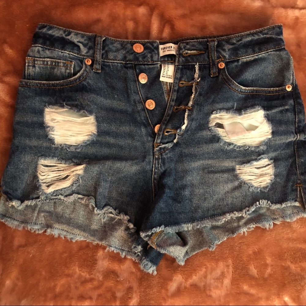 Forever 21 Ripped Shorts